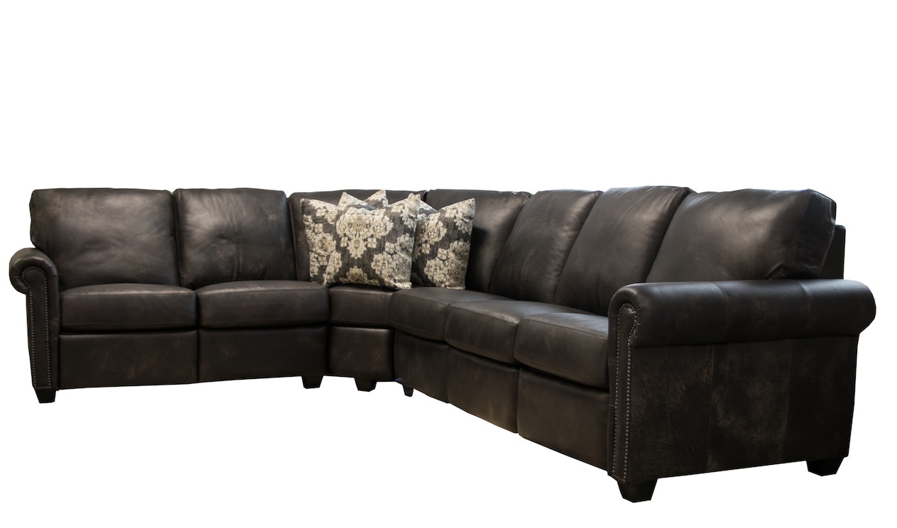 Legacy Leather Power motion 7 seat sectional Austin Sectional